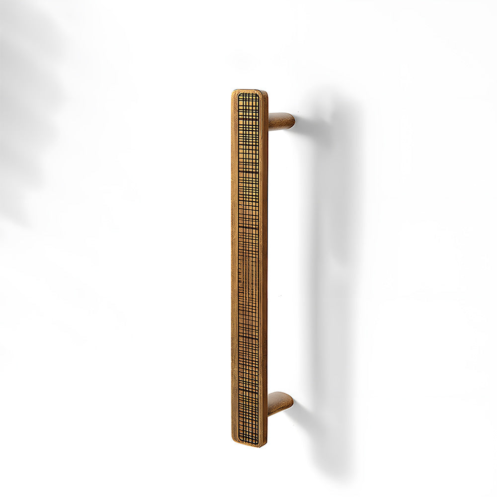 Grid-Textured Cabinet Pulls and Knobs for Kitchens