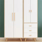Wood and Brass Cabinet Pulls for Cabinets and Drawers