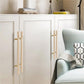 Wood and Brass Cabinet Pulls for Cabinets and Drawers