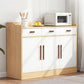 Wood and Brass Cabinet Pulls for Cabinets and Drawers