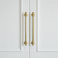 Ribbed Solid Brass Cabinet Pulls and Knobs
