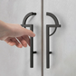 Paired Half Moon Cabinet Pulls with Bar Handles