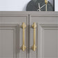 Ribbed Solid Brass Cabinet Pulls and Knobs