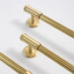 Ribbed Solid Brass Cabinet Pulls and Knobs