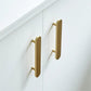 Brushed Brass Rounded Bar Cabinet Pulls