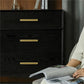 Brushed Brass Rounded Bar Cabinet Pulls