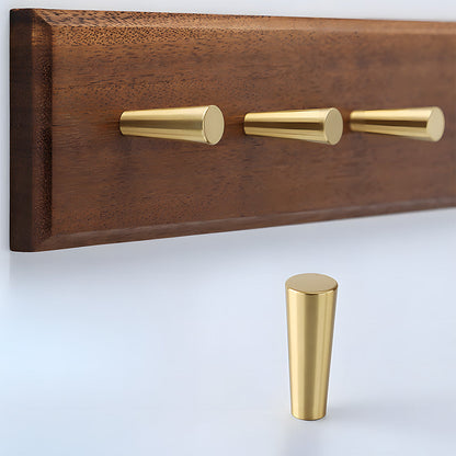 Modern Solid Brass Wall Pegs for Coats & Bags