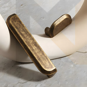 Antique Bronze Recessed Drawer Handles in Brass