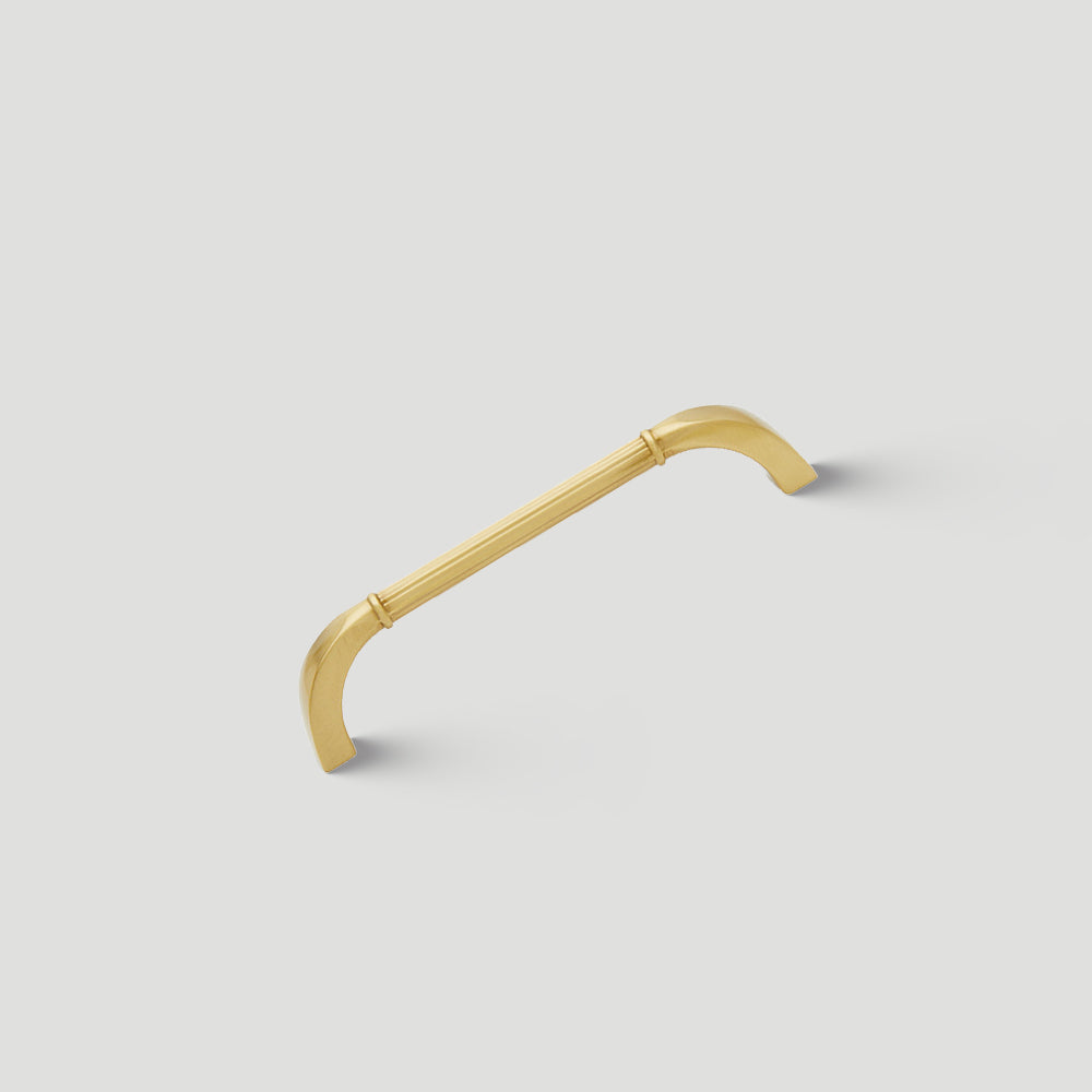 Fluted Solid Brass Cabinet Pulls for Kitchens
