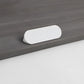 Slim Hidden Finger Edge Pulls for Dressers and Cabinets