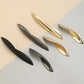 Leaf-Shaped Zinc Alloy Drawer Pulls and Cabinet Handles