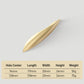 Leaf-Shaped Zinc Alloy Drawer Pulls and Cabinet Handles