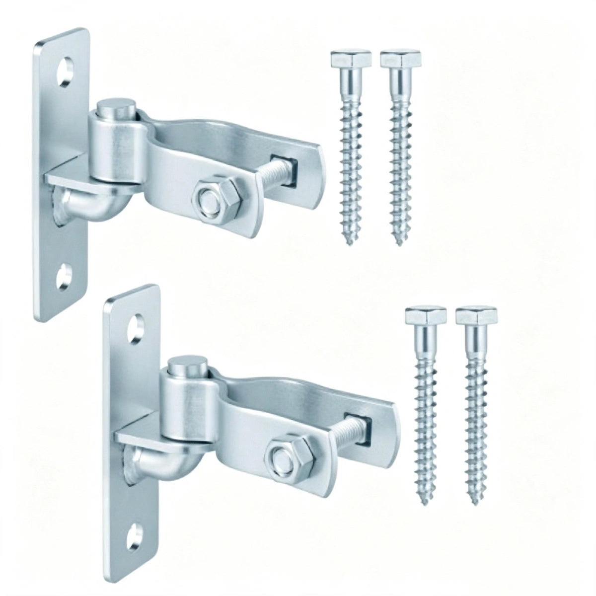 Everett Heavy-Duty Chain Link Gate Hinges, Galvanized Steel