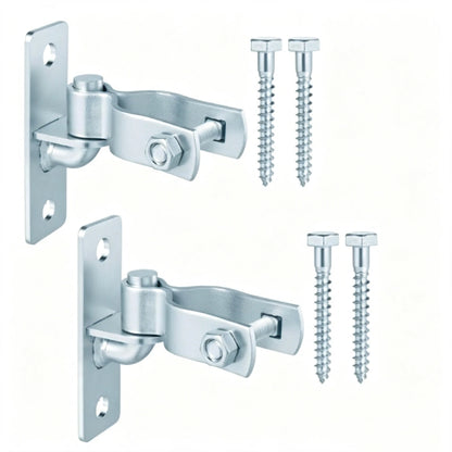 Everett Heavy-Duty Chain Link Gate Hinges, Galvanized Steel