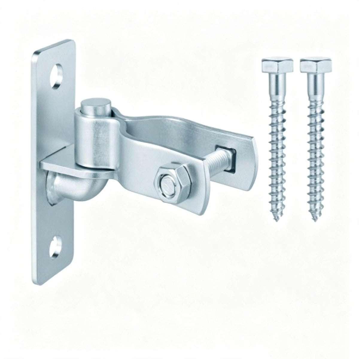 Everett Heavy-Duty Chain Link Gate Hinges, Galvanized Steel