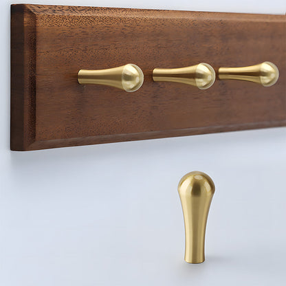 Modern Solid Brass Wall Pegs for Coats & Bags