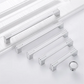 Two-Tone Chrome Cabinet Pulls with Knob Option
