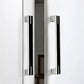 Two-Tone Chrome Cabinet Pulls with Knob Option