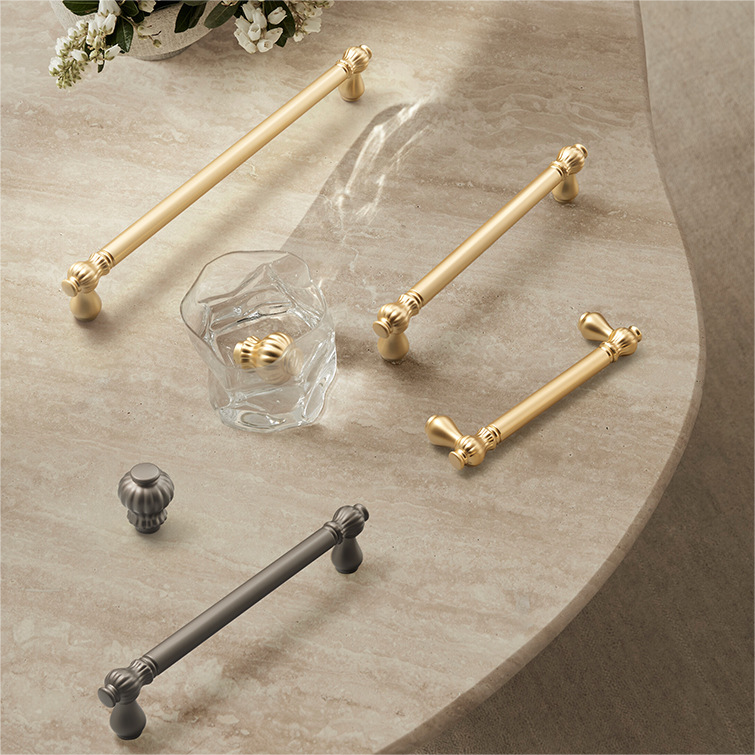 French-Style Fluted Cabinet Pulls and Knobs