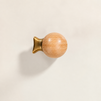 Fish-Shaped Wooden Cabinet Knob