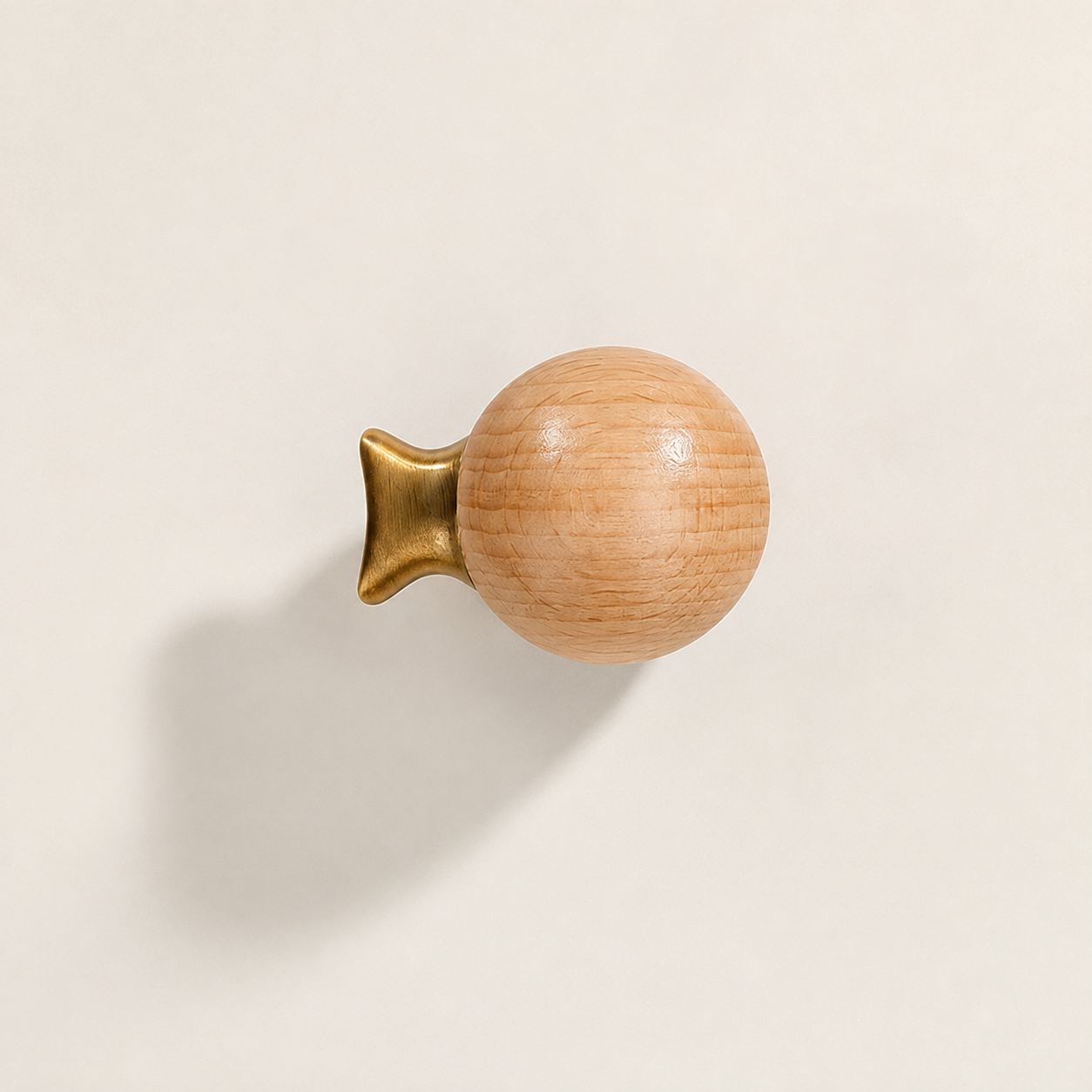 Fish-Shaped Wooden Cabinet Knob