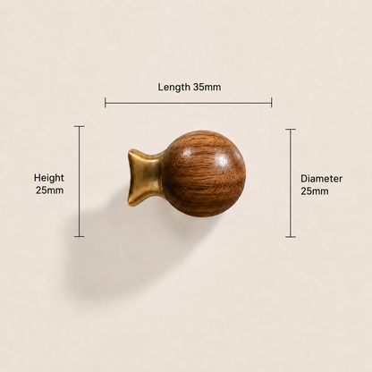 Fish-Shaped Wooden Cabinet Knob