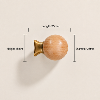 Fish-Shaped Wooden Cabinet Knob