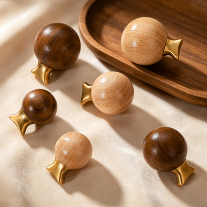 Fish-Shaped Wooden Cabinet Knob