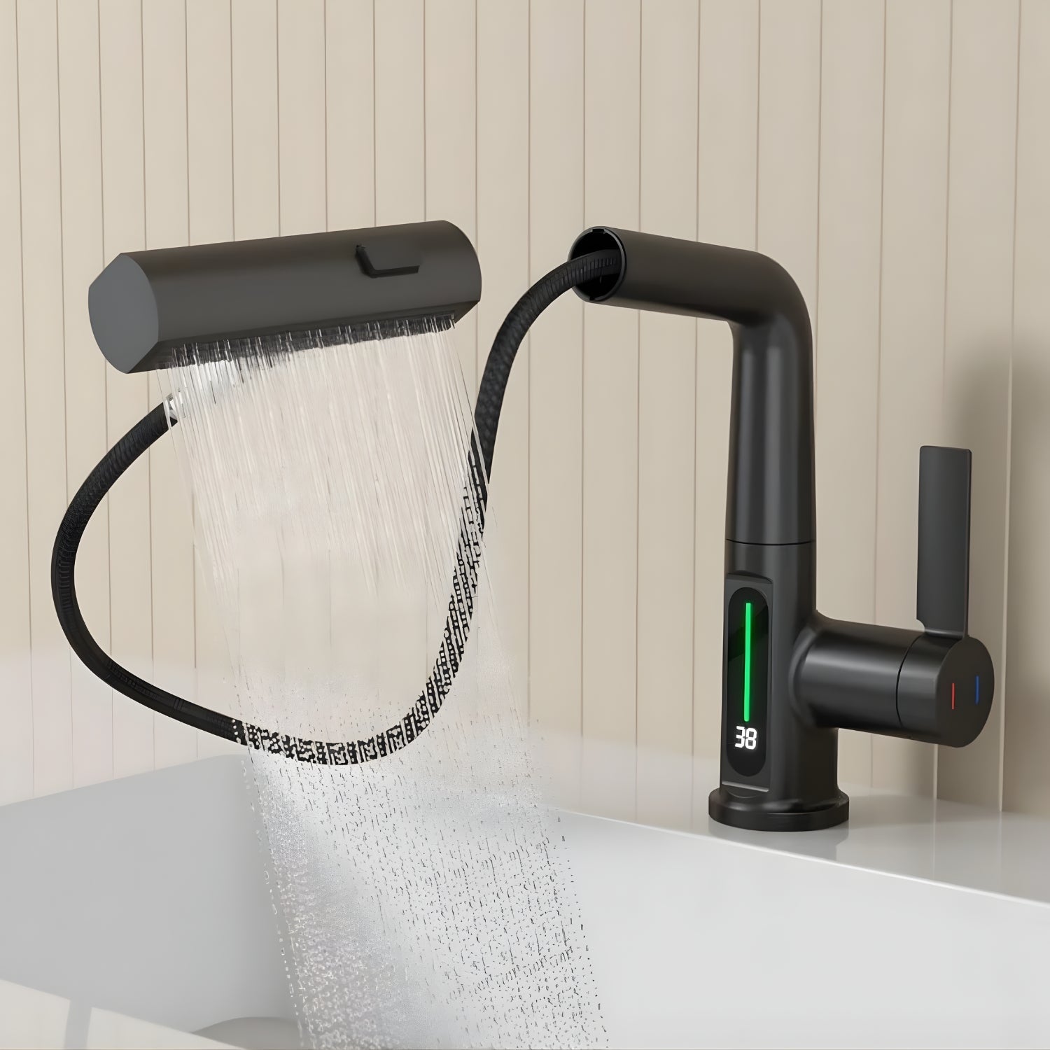 Flexible hose designed for easier sink access and everyday cleaning