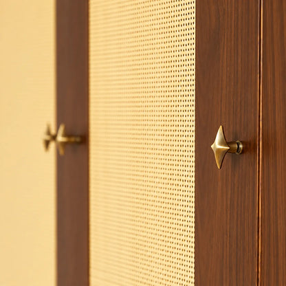 Four-Point Star Geometric Cabinet Knob