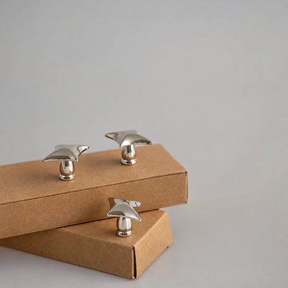 Four-Point Star Geometric Cabinet Knob