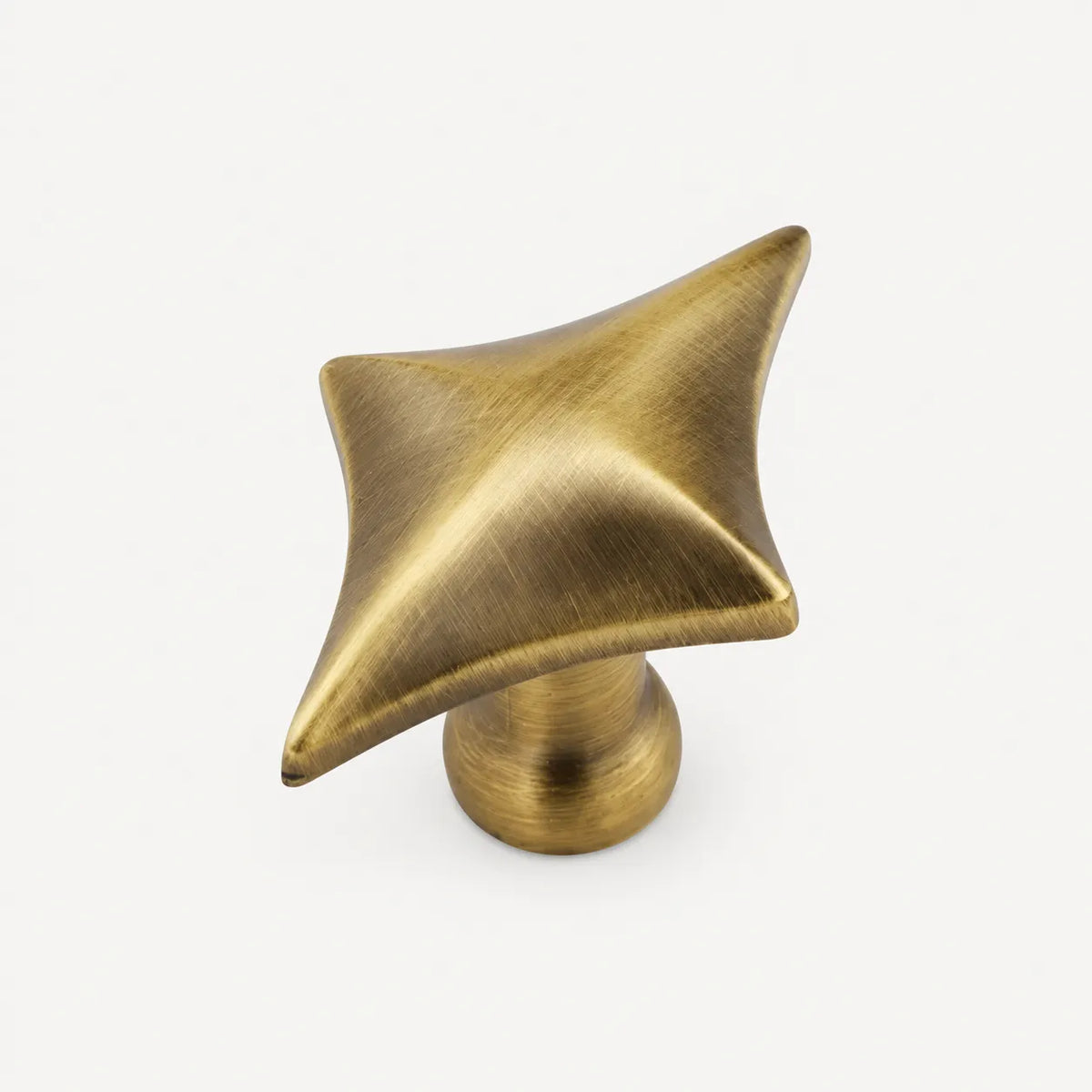 Four-Point Star Geometric Cabinet Knob