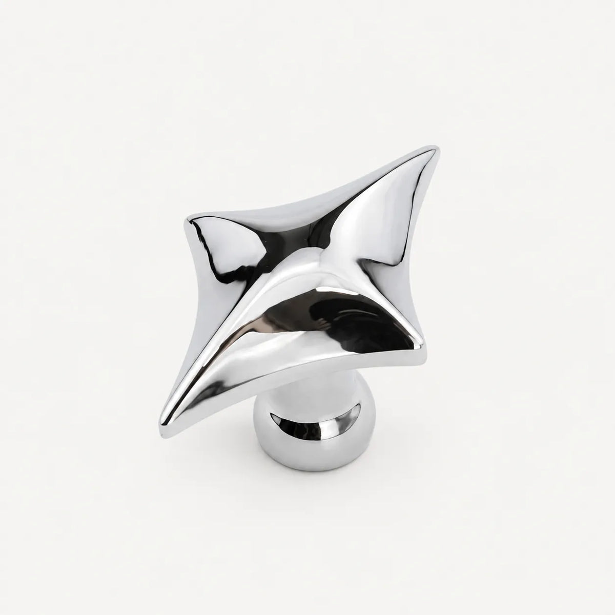 Four-Point Star Geometric Cabinet Knob