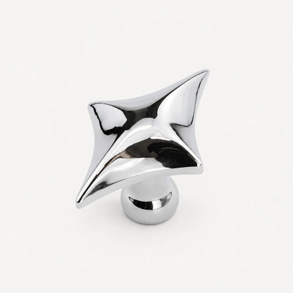 Four-Point Star Geometric Cabinet Knob