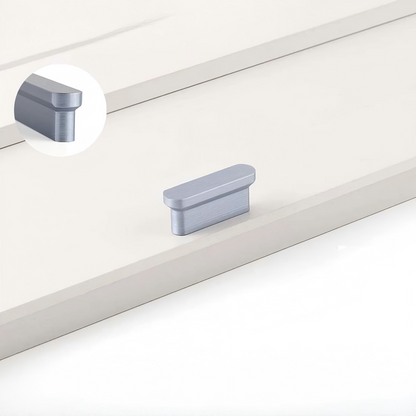 Rounded-End Aluminum Alloy Cabinet Handles for Kitchen Cabinets