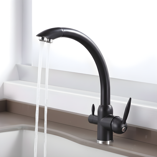Gravello 3-Way Pull-Out Kitchen Faucet with Filter Tap