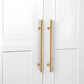Gold Brass Round Bar Cabinet Handles and T-Bar Knobs