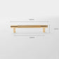 Modern Gold Knurled T-Bar Cabinet Handles and Knobs