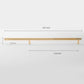 Modern Gold Knurled T-Bar Cabinet Handles and Knobs