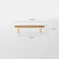 Modern Gold Knurled T-Bar Cabinet Handles and Knobs