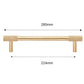 Gold Knurled Cabinet Handles, Drawer Pulls and Knobs