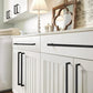 Black Square Cabinet Pulls for Modern Farmhouse Kitchen Cabinets & Drawers