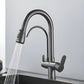 Clarivo Three-Way Kitchen Faucet with Filter Tap & Pull-Down Spout for Kitchen Sink