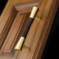 Vintage Brass and Wood Cabinet Pulls for Cabinets and Drawers