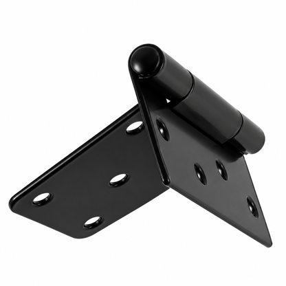 Hawthorne Heavy-Duty Black Square Door Hinges, 3.5-Inch