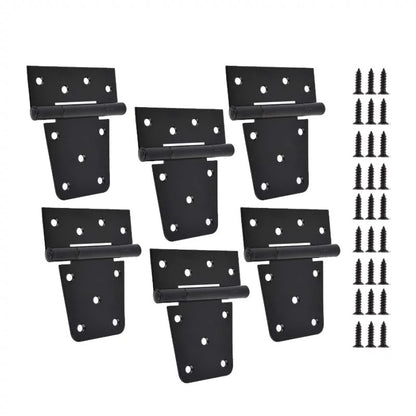 Hawthorne Heavy-Duty Black Square Door Hinges, 3.5-Inch