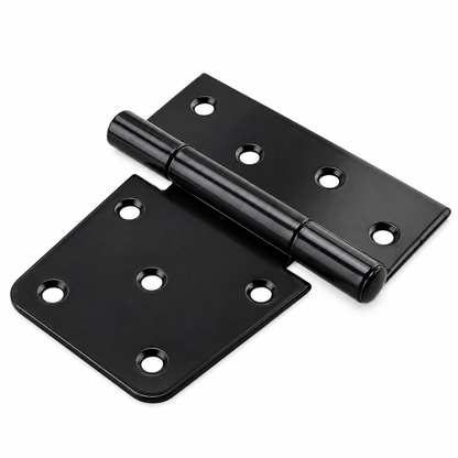 Hawthorne Heavy-Duty Black Square Door Hinges, 3.5-Inch
