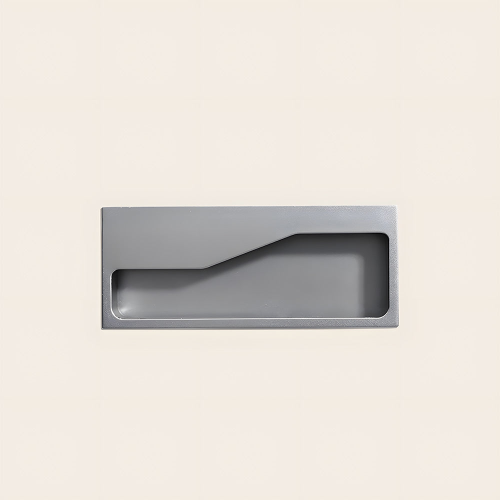 Angular Grip Rectangular Recessed Cabinet Pulls