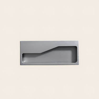 Angular Grip Rectangular Recessed Cabinet Pulls