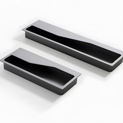 Angular Grip Rectangular Recessed Cabinet Pulls